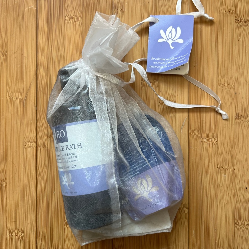 EO Products French Lavender Bubble Bath Set